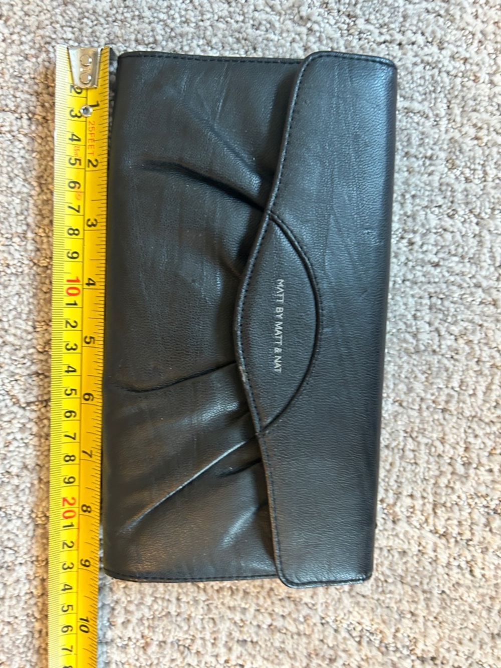 Matt by Matt & Nat Black Leather Clutch